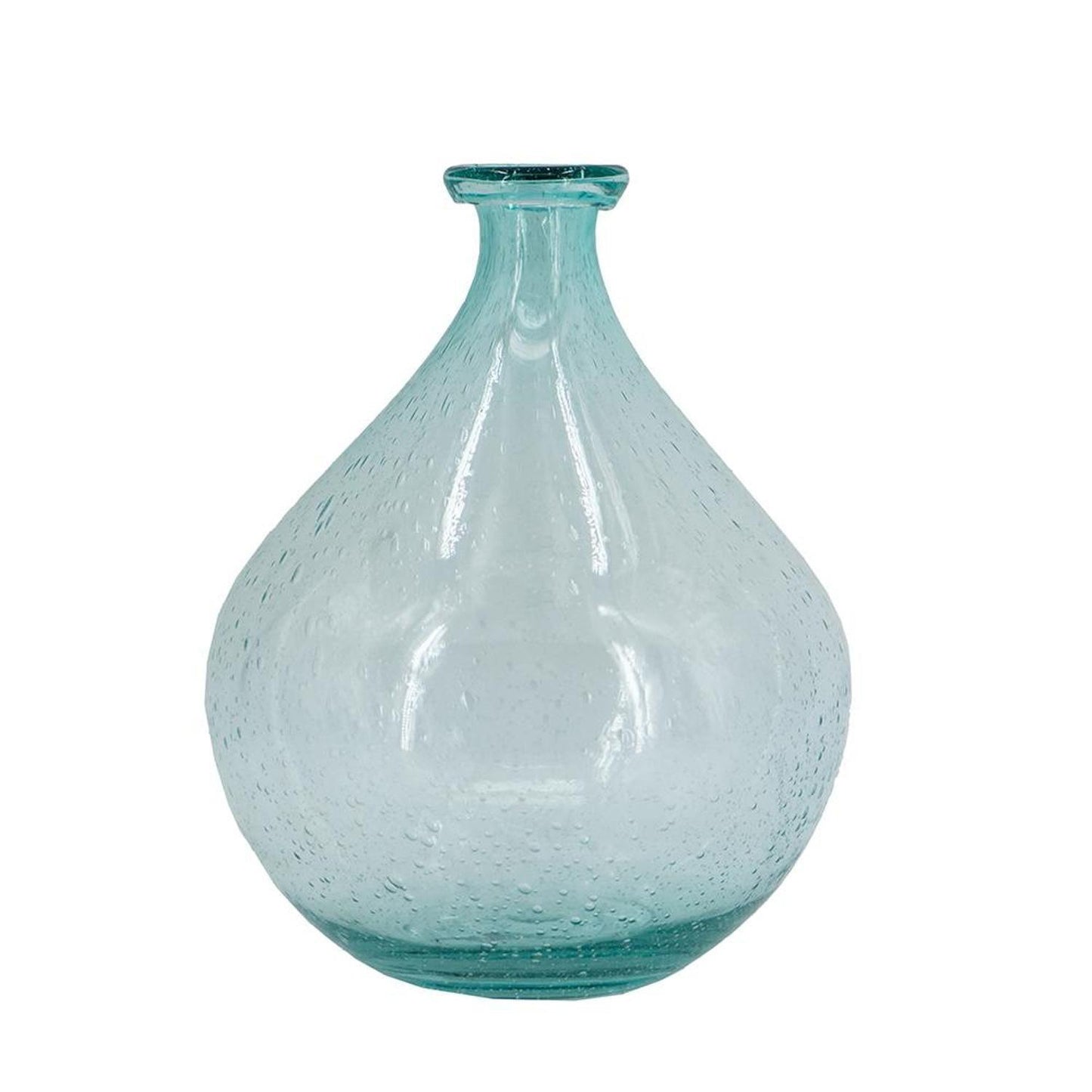Light blue glass vase