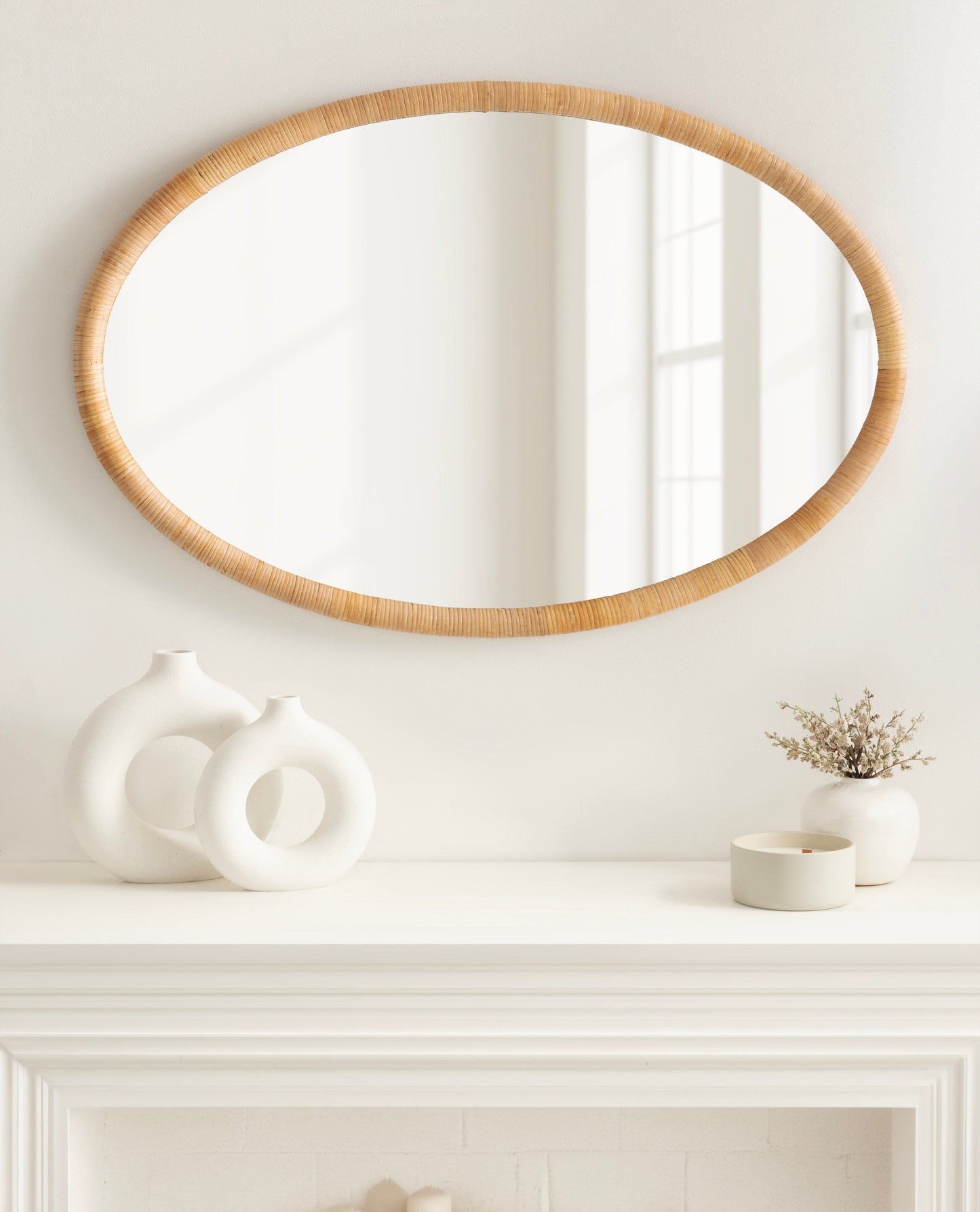 Rahfy Oval Framed Wall Mirror