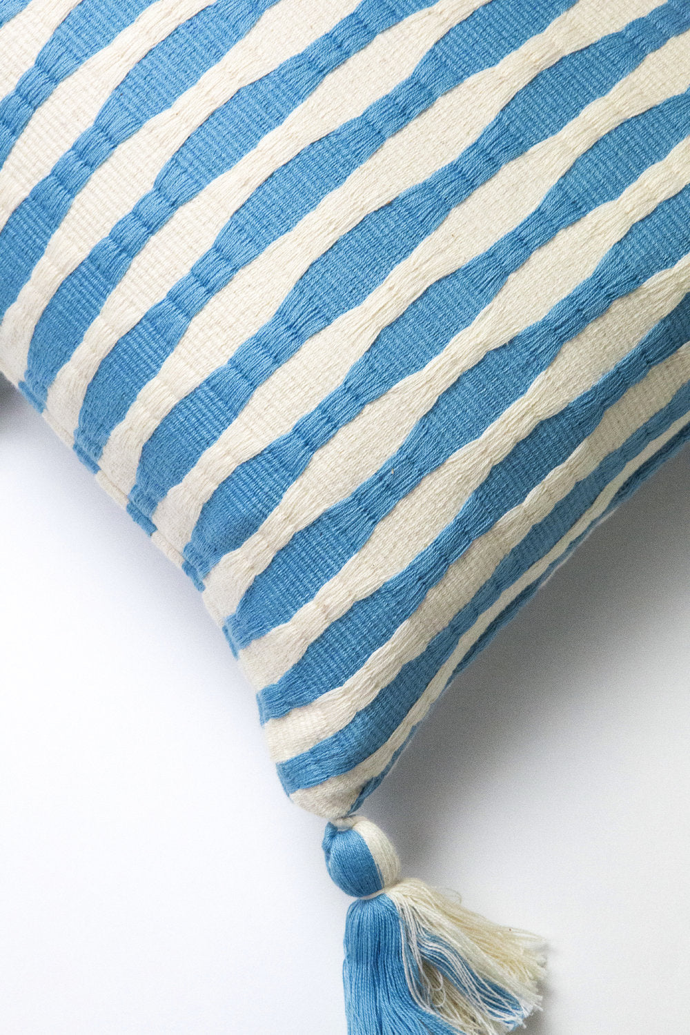 Antigua Pillow - Sky Blue Striped