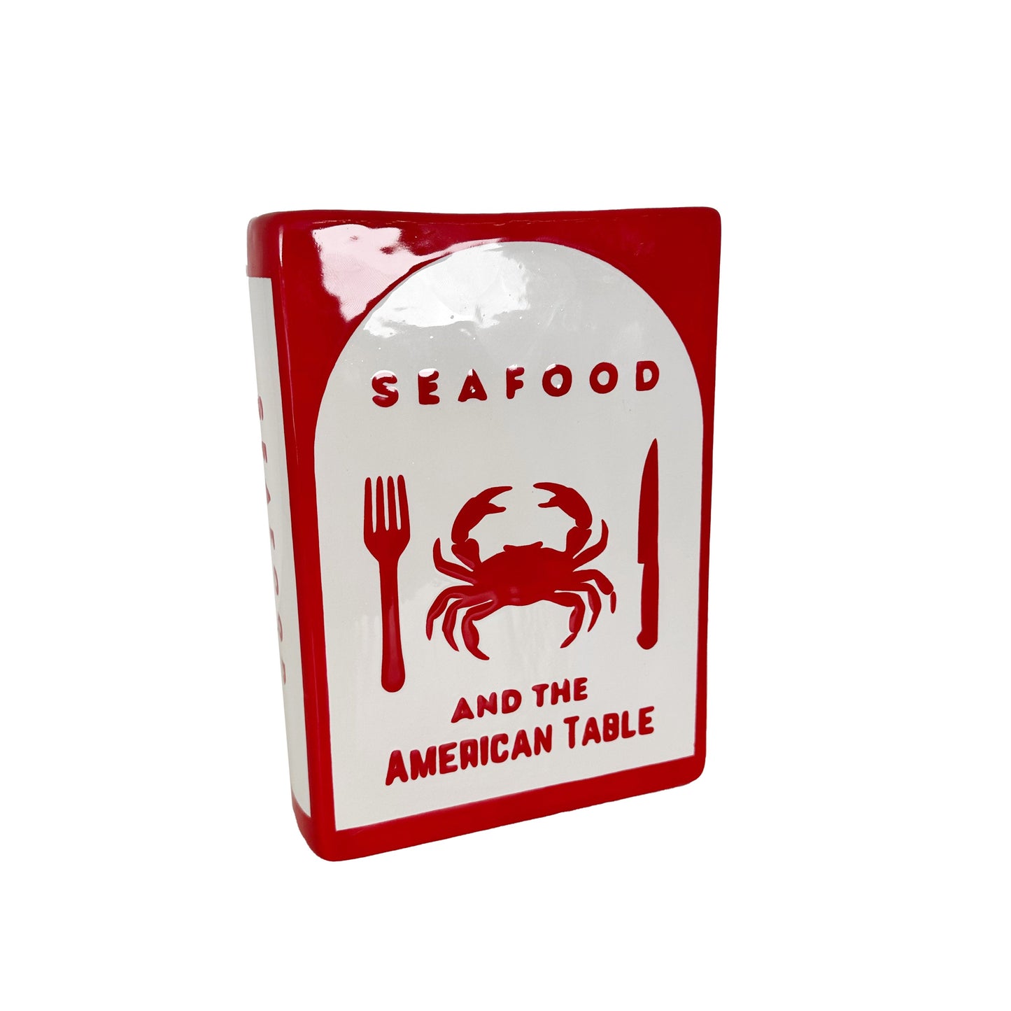 Seafood Cookbook Vase
