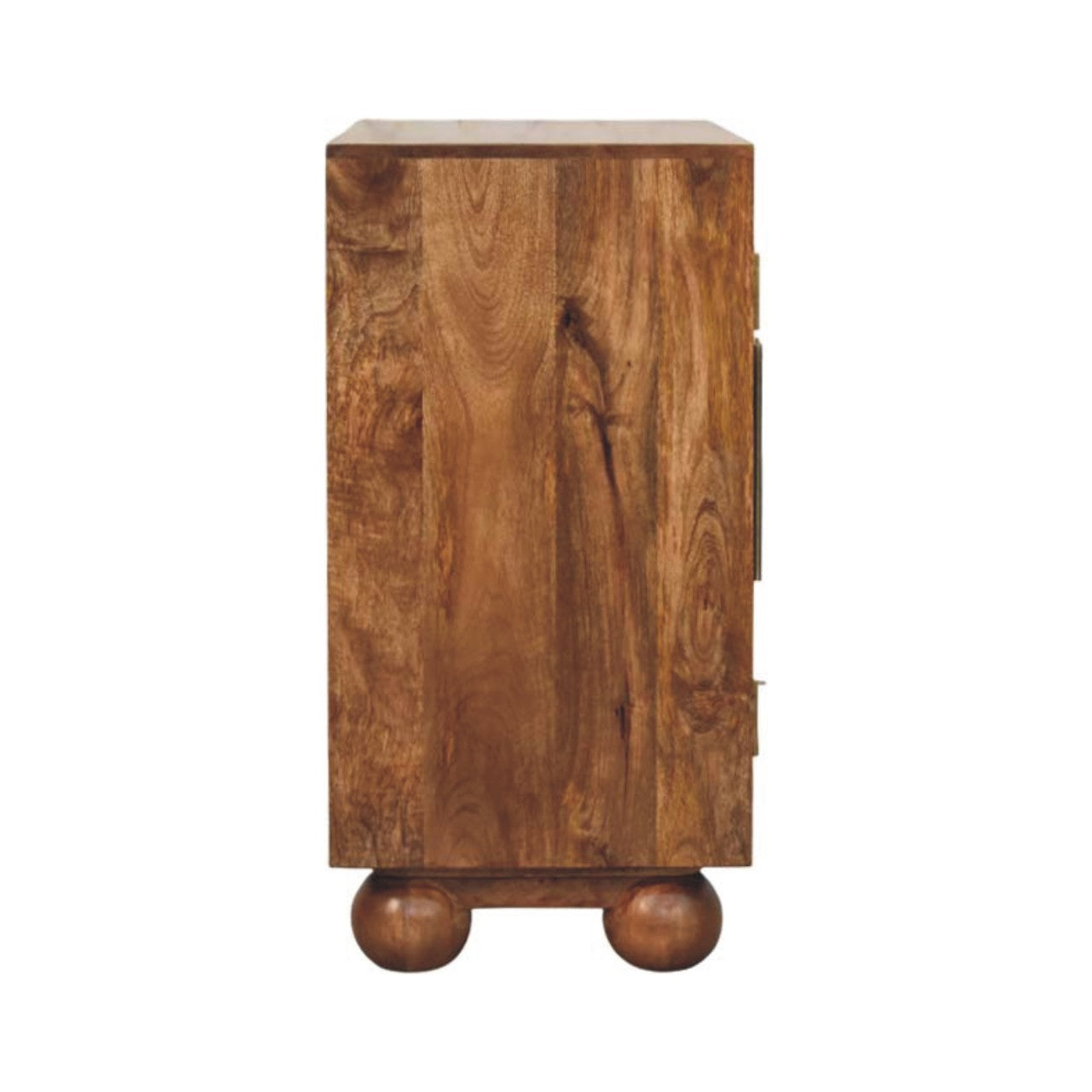 Solid Wood Arched Rattan Two-Door Sideboard