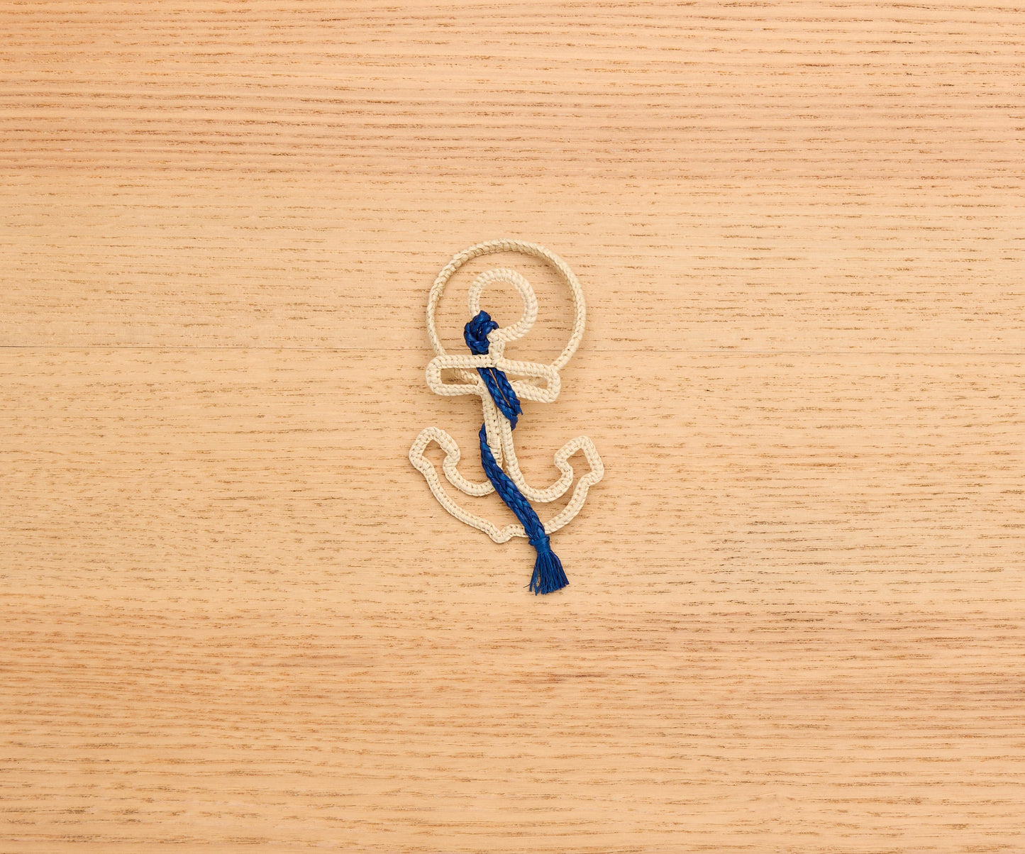 Nautical Anchor Napkin Rings – Handmade Raffia Napkin Holders, Set of 4