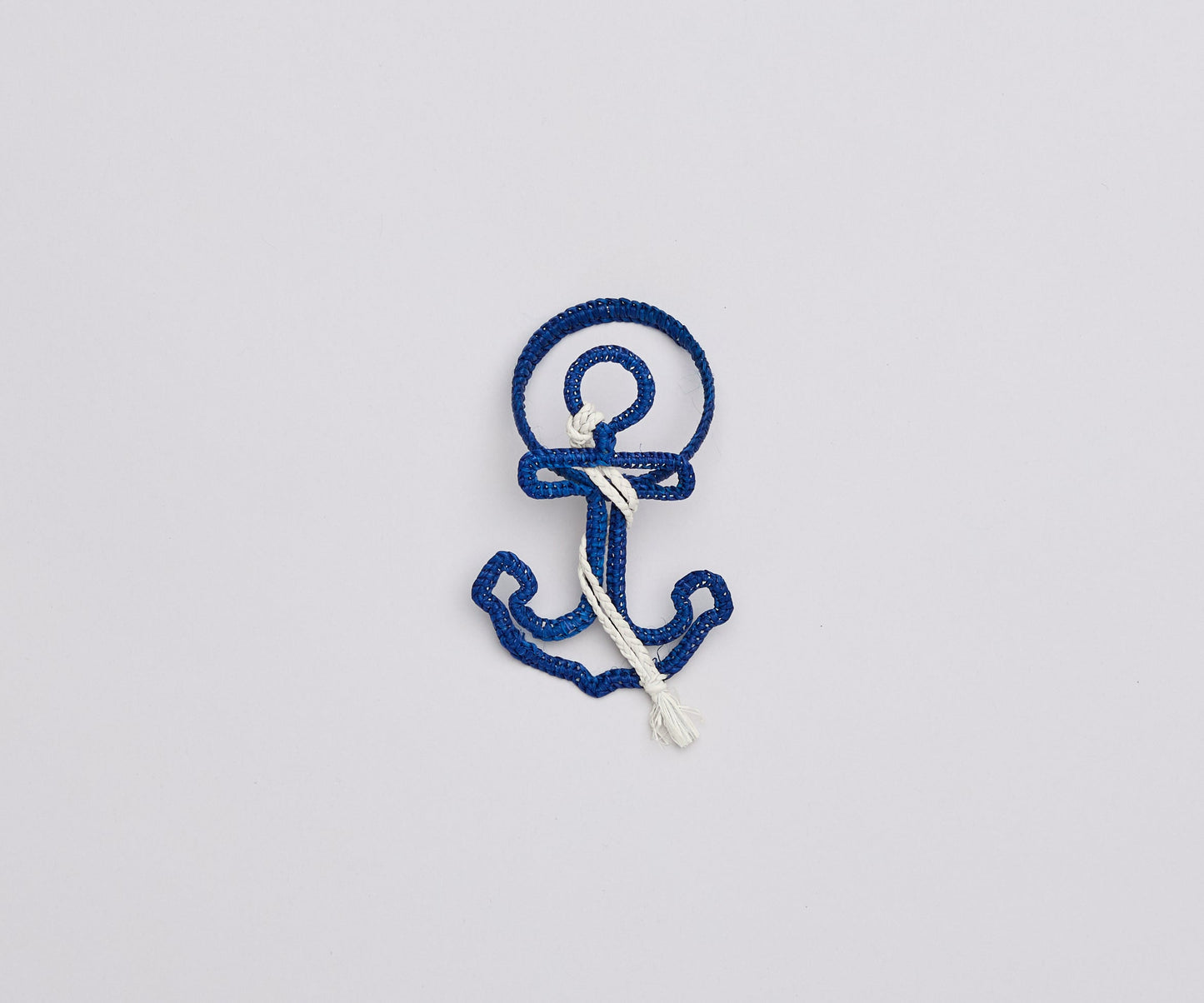 Nautical Anchor Napkin Rings – Handmade Raffia Napkin Holders, Set of 4