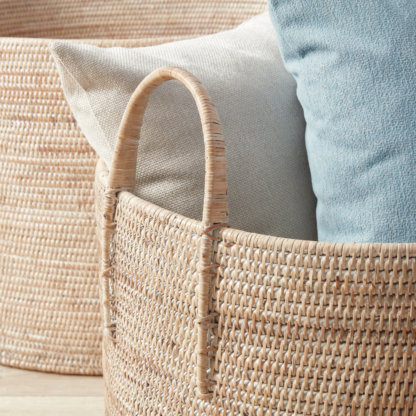 Burma Artisan Rattan Hampers - Set of 2