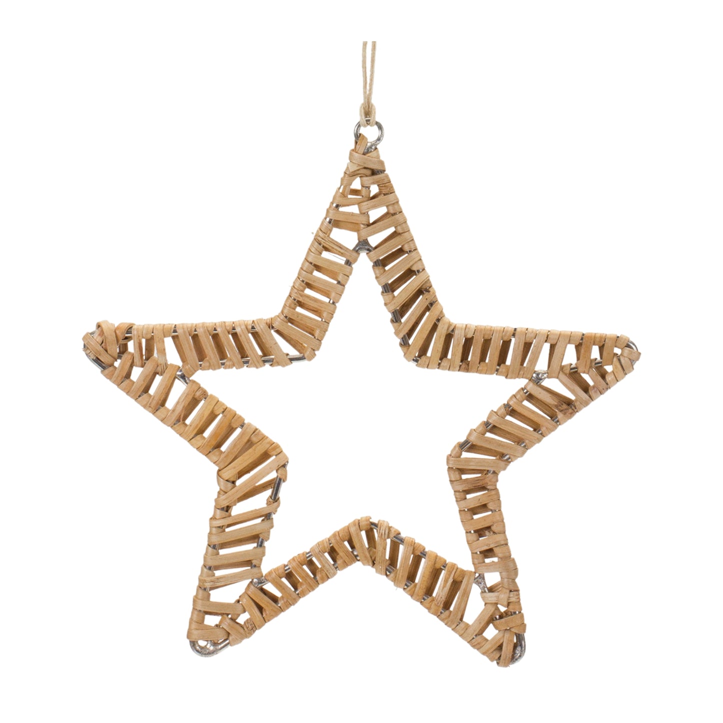 rattan star ornament