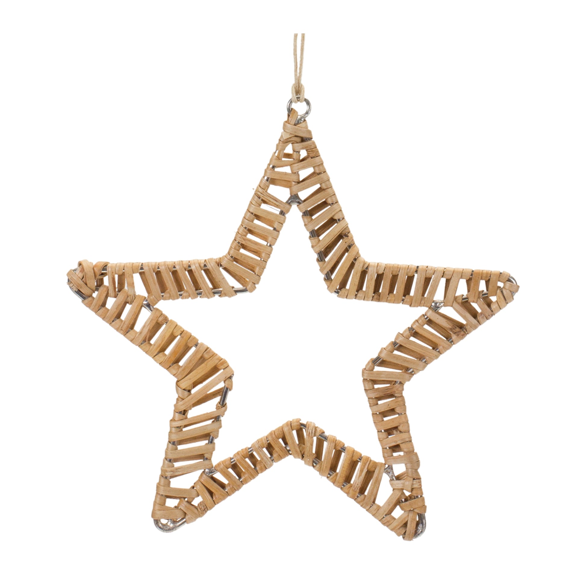 rattan star ornament