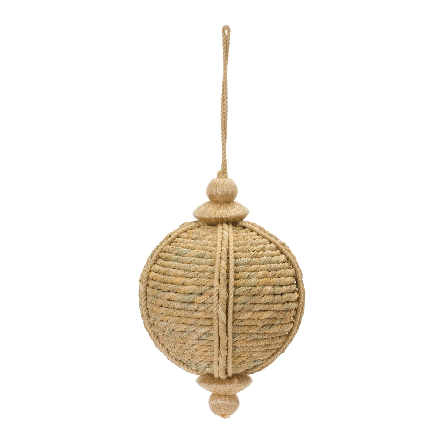natural jute christmas ball ornament