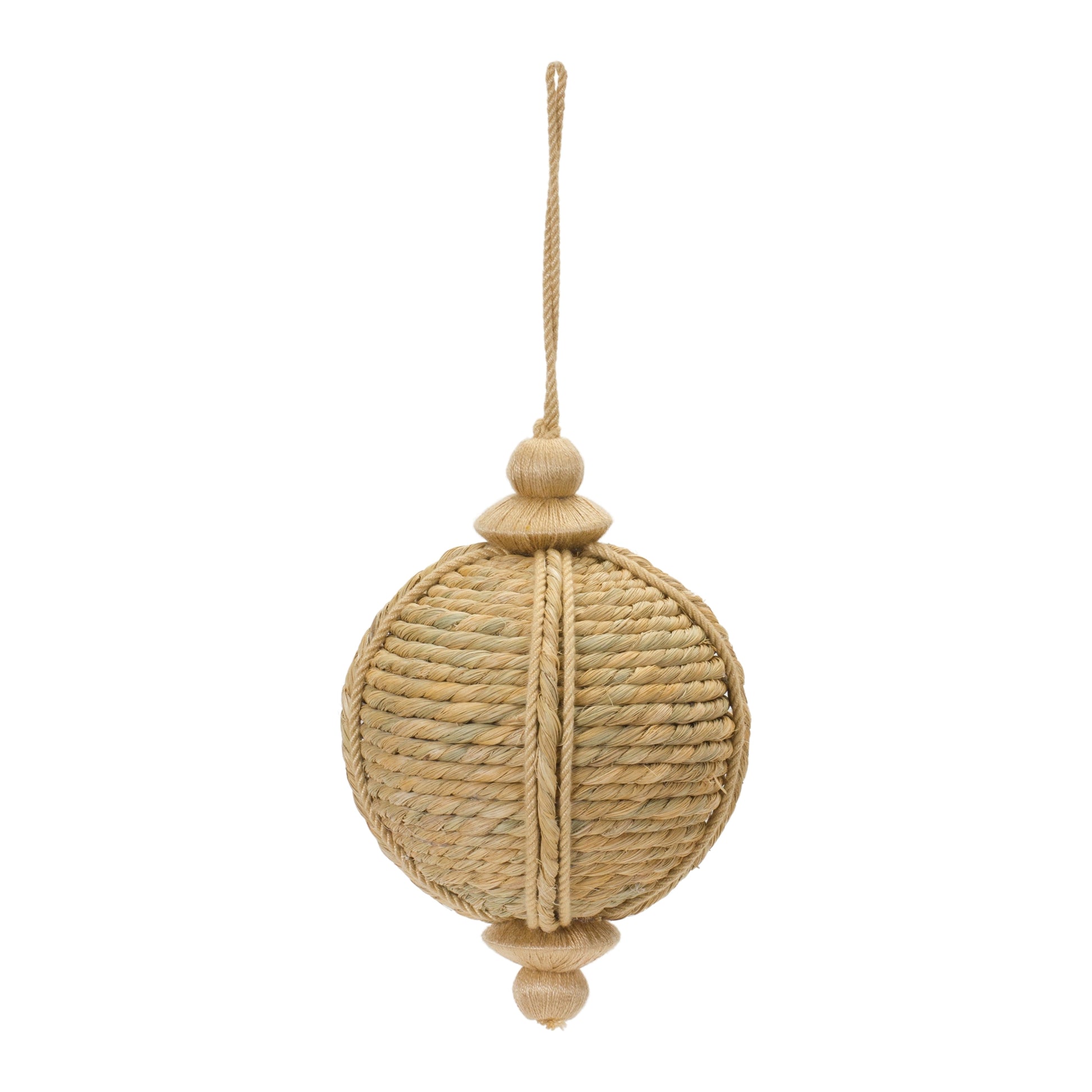 natural jute christmas ball ornament