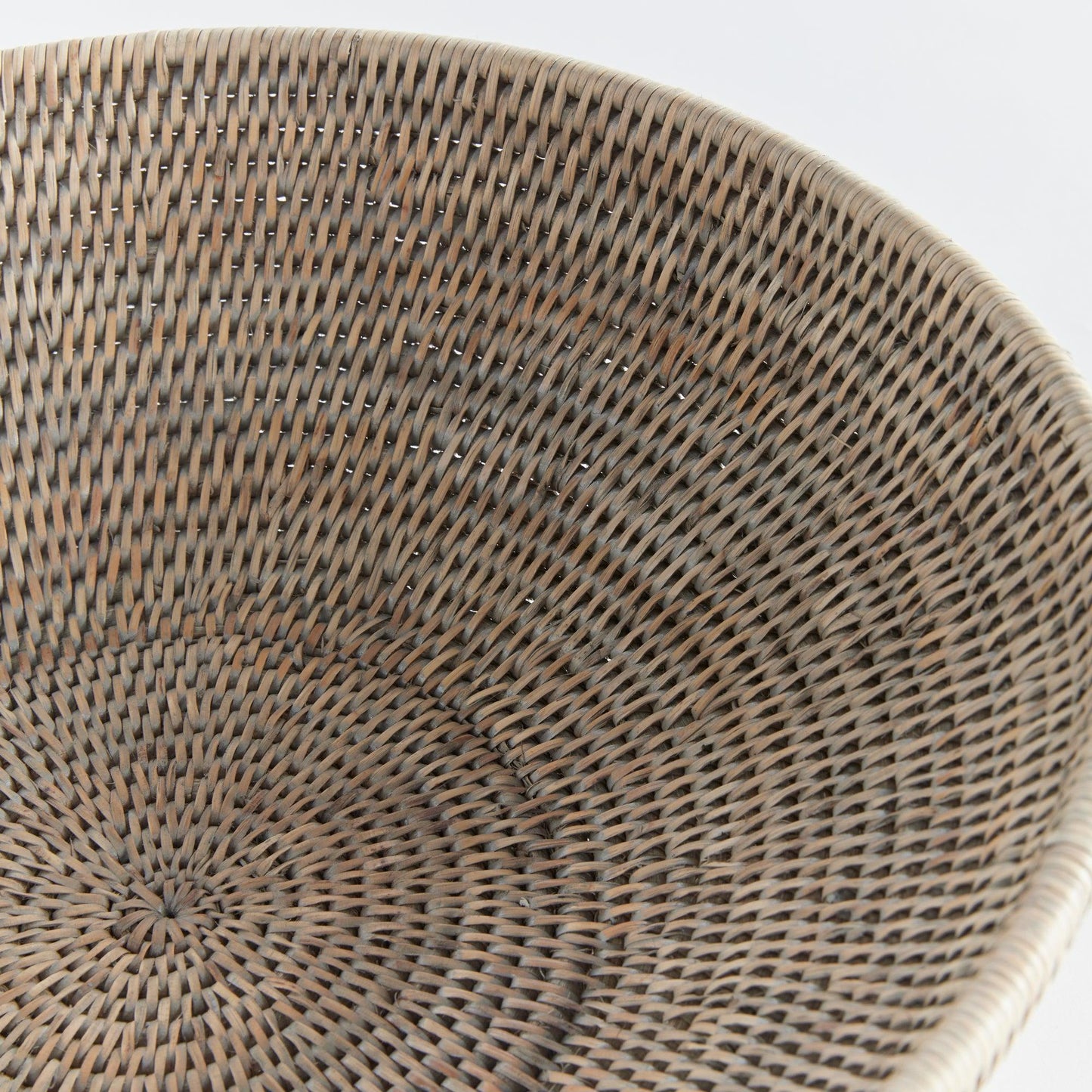 Close up of rattan bowl