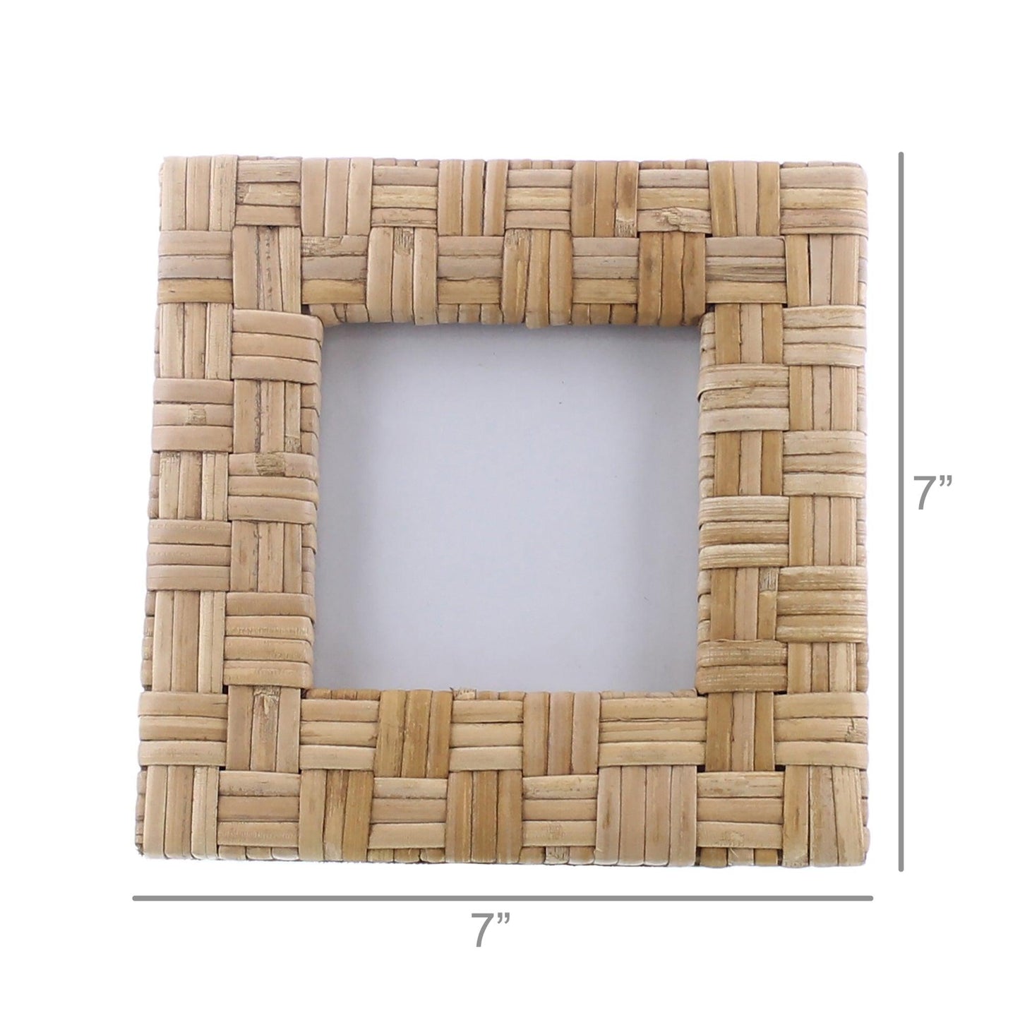 Square rattan photo frame