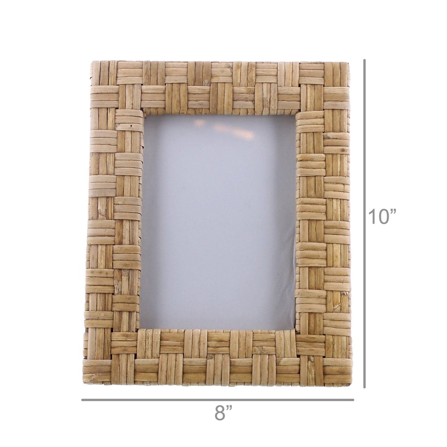 Rattan picture frame
