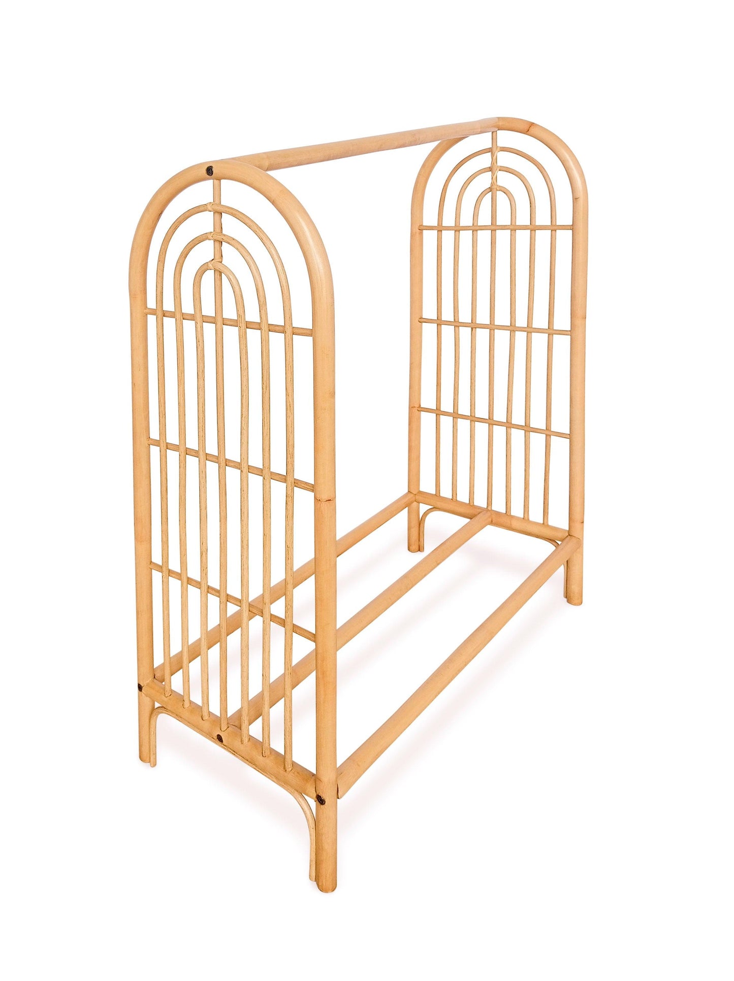 rattan children's clothing rack