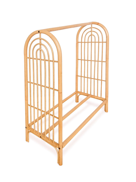 rattan children's clothing rack