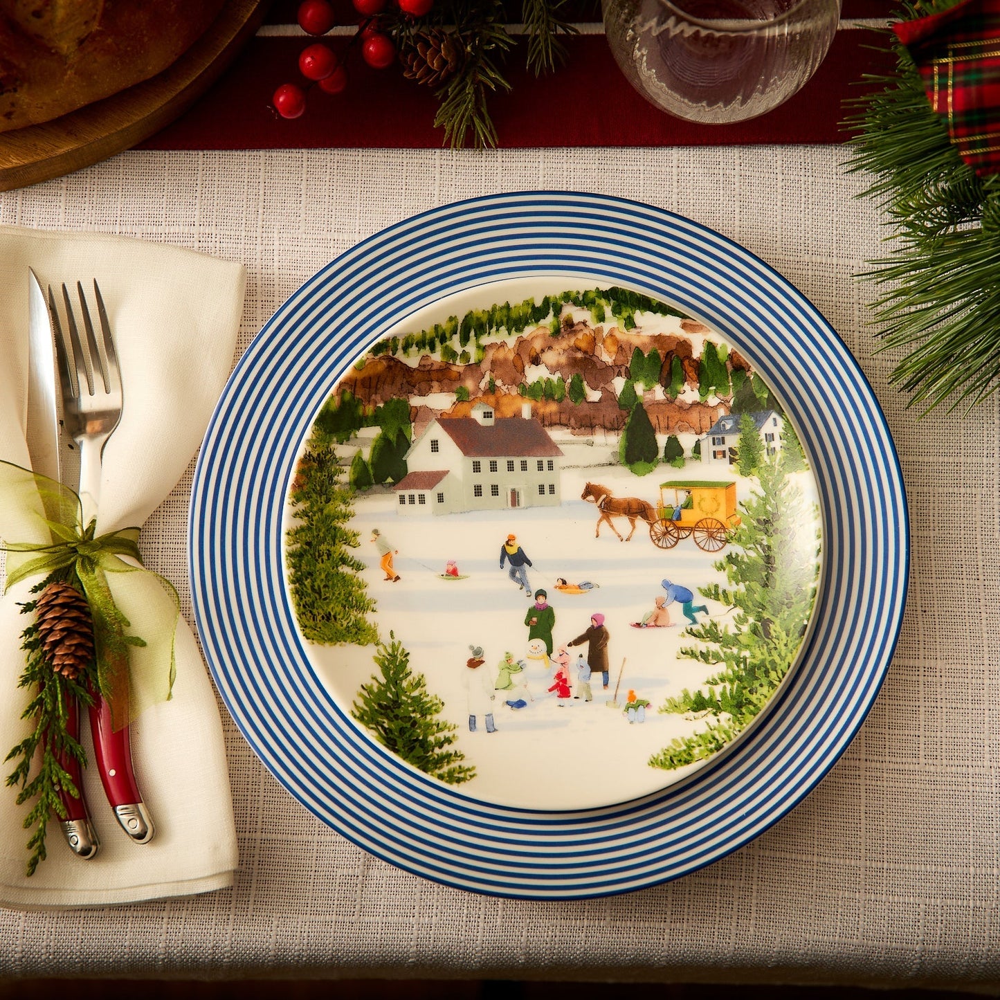 christmas place setting