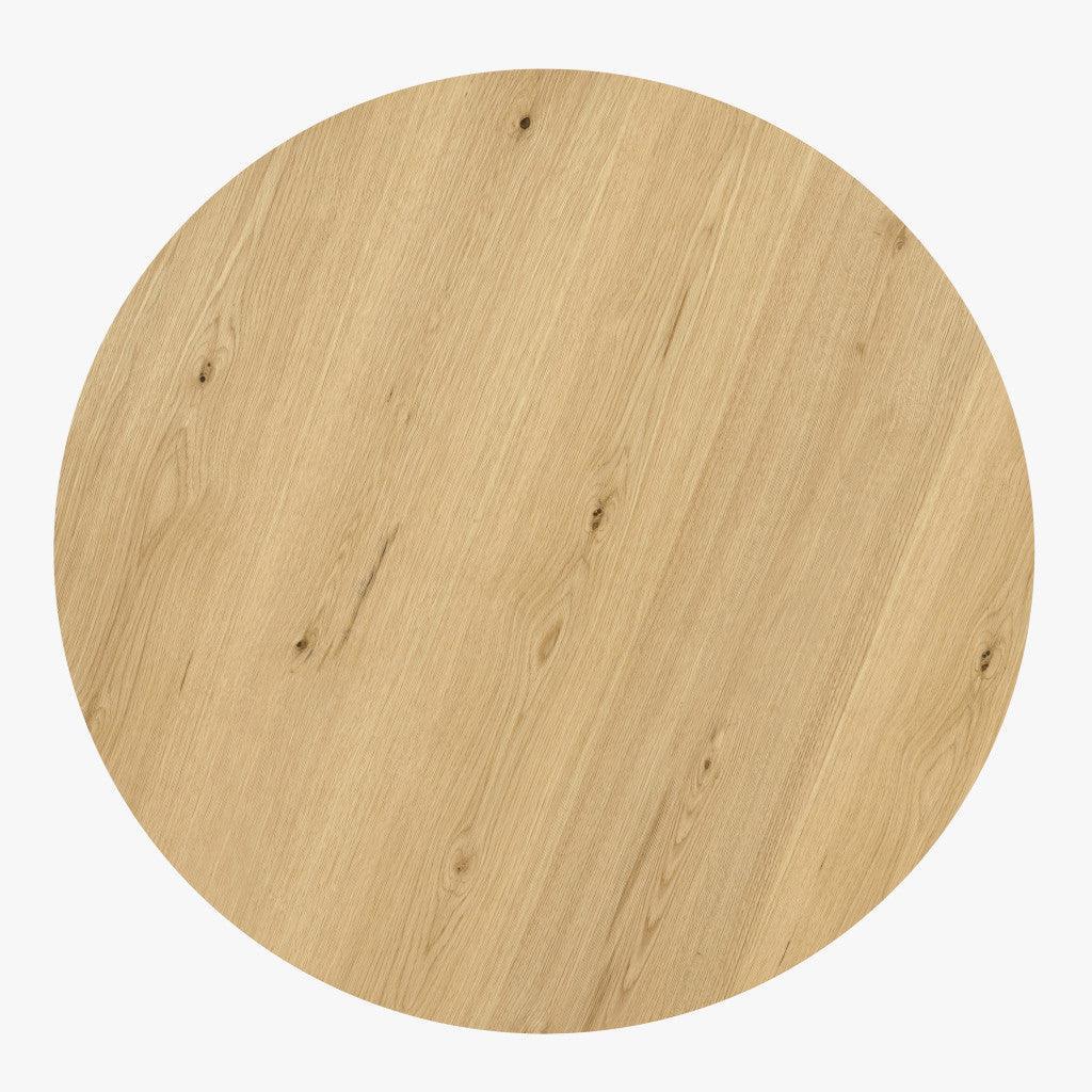 top of round wood coffee table