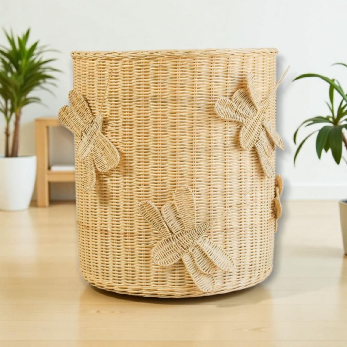 Flutter Wing Handwoven Rattan Hamper Basket