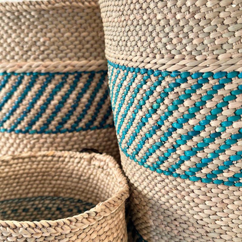 a close up of some baskets on a table