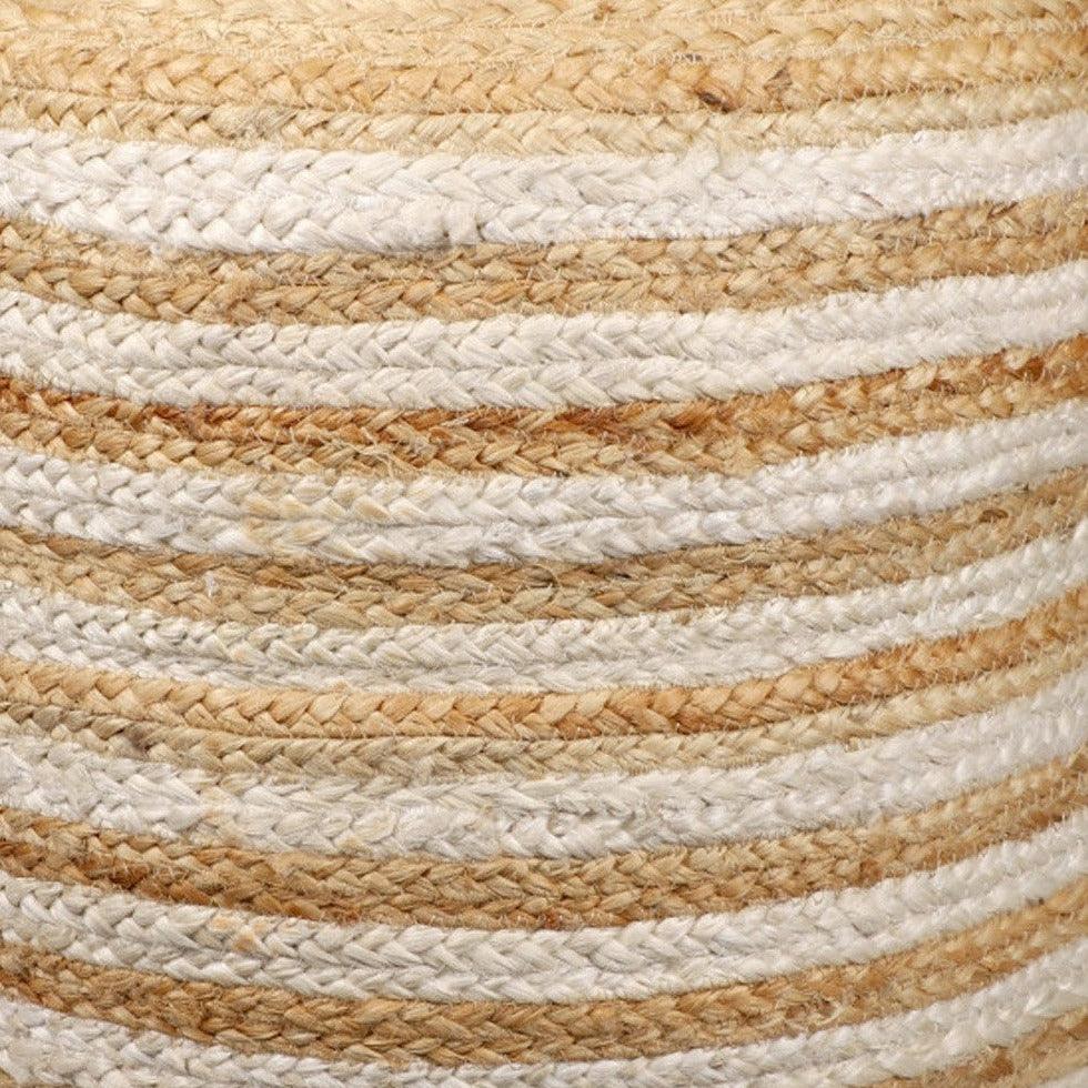 a close up view of a straw hat