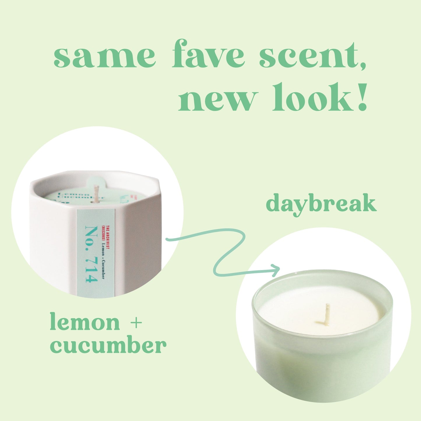 Daybreak 9 oz. Hue Candle (Lemon + Cucumber)