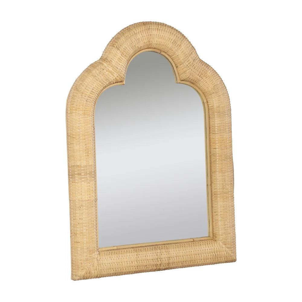a mirror that is on a wall