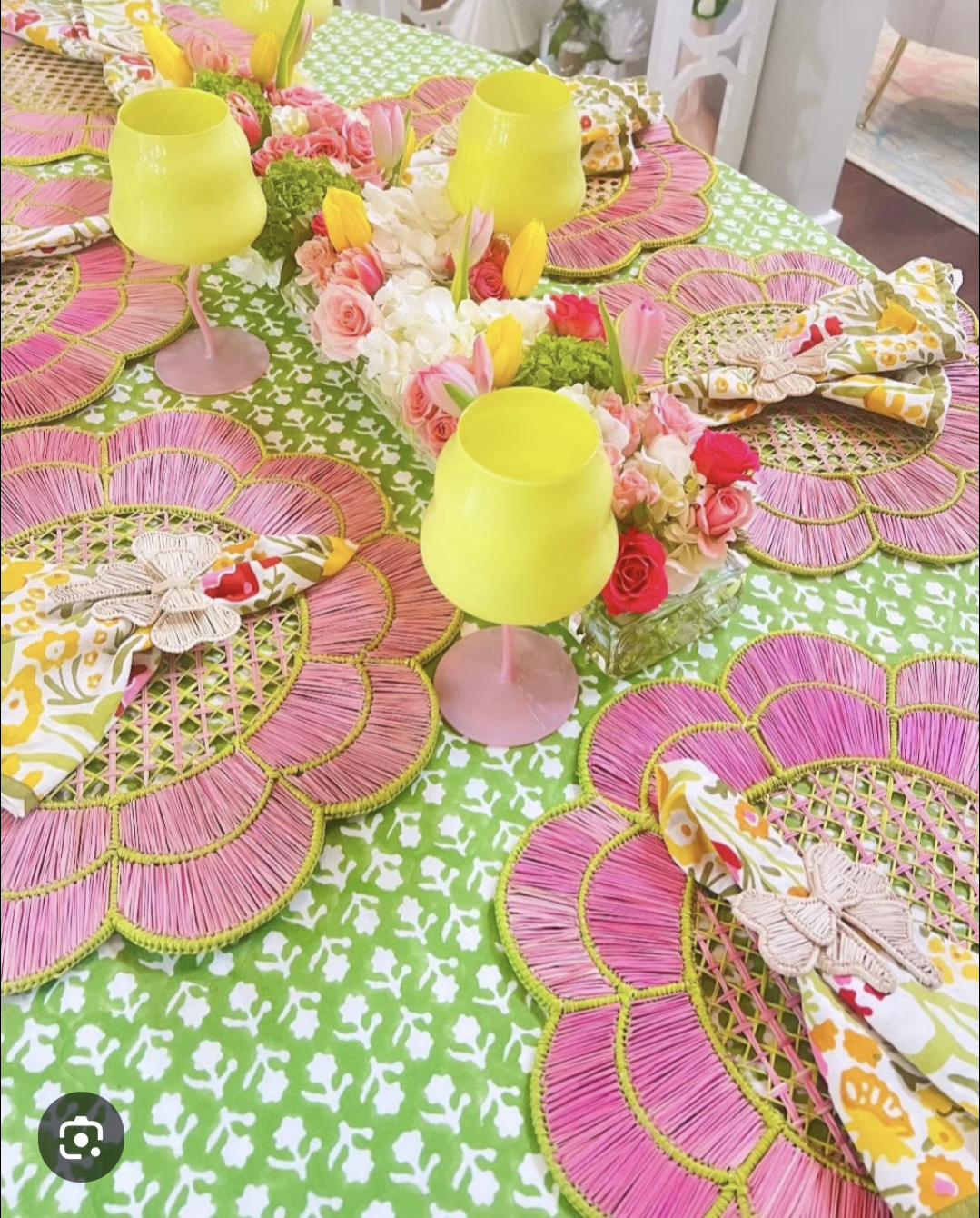 Blush Bloom Woven Placemat