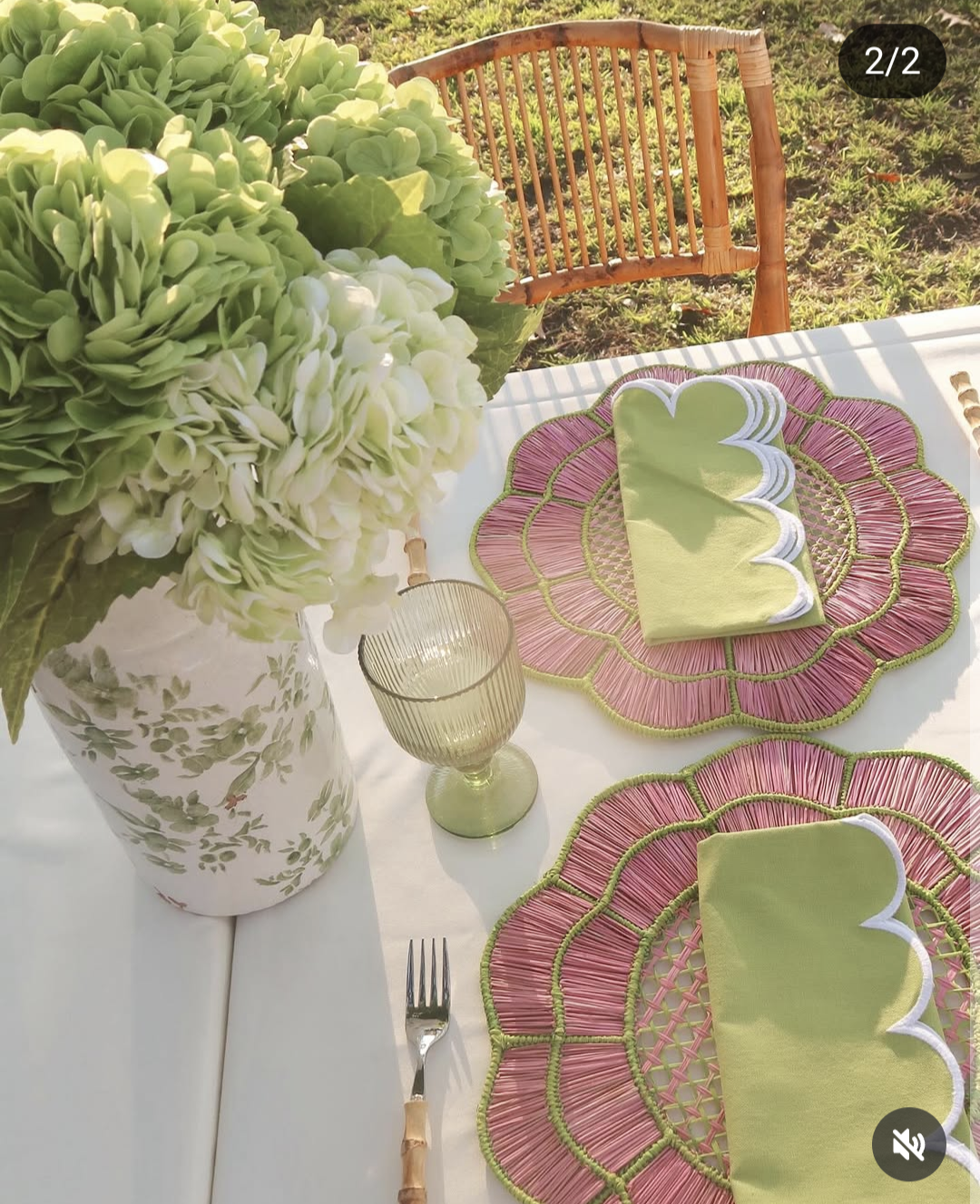 Blush Bloom Woven Placemat
