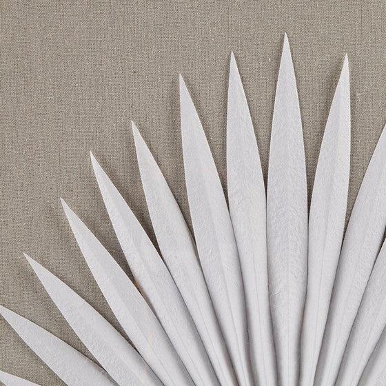 a close up of a white object on a table