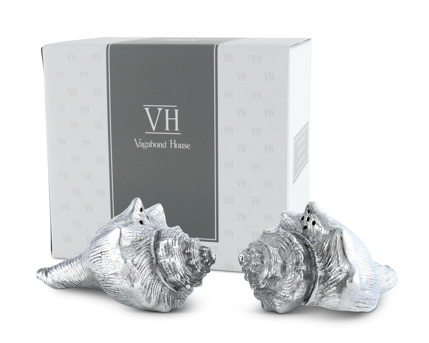 Pewter Conch Shells Salt & Pepper Set