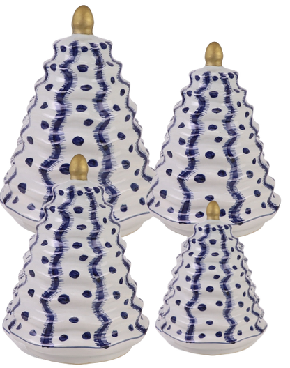 Ikat Porcelain Decorative Tree