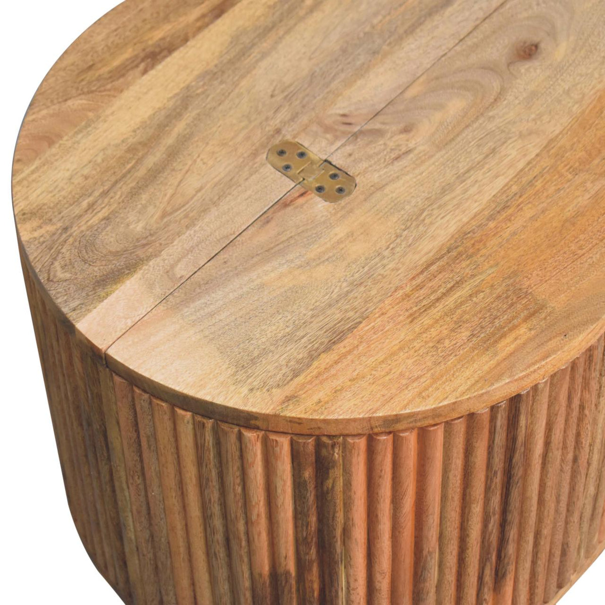 Soba Solid Mango Wood Coffee Table with Lid Storage