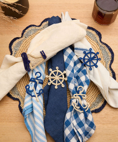 Anchor Napkin Rings, Set of 4