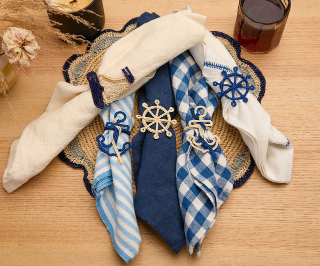 Anchor Napkin Rings, Set of 4