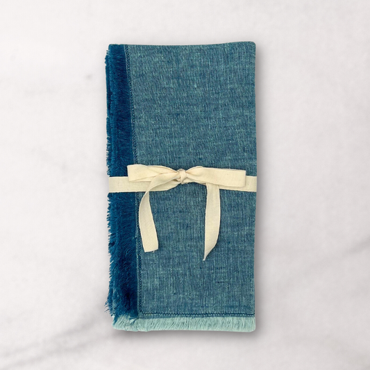 Lilia Napkins Set of 4, Ocean