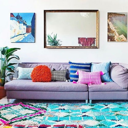 Antigua Pillow- Ocean Tie Dye