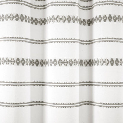 Breezy Chic Tassel Jacquard Recycled Cotton Shower Curtain