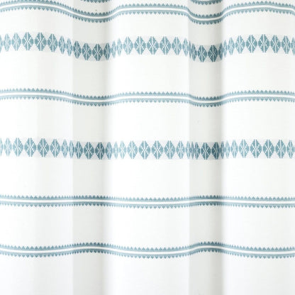 Breezy Chic Tassel Jacquard Recycled Cotton Shower Curtain