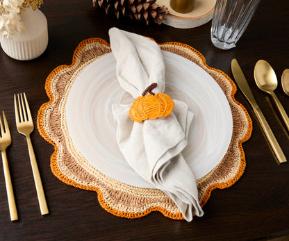 Round Raffia Woven Placemat