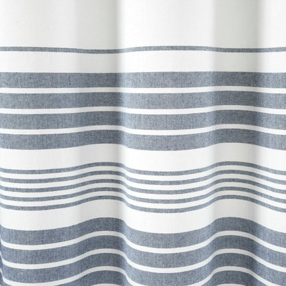 Nantucket Yarn Dyed Tassel Fringe Shower Curtain