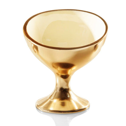 Enamel Pedestal Ice Cream & Snack Bowl – 4.5"