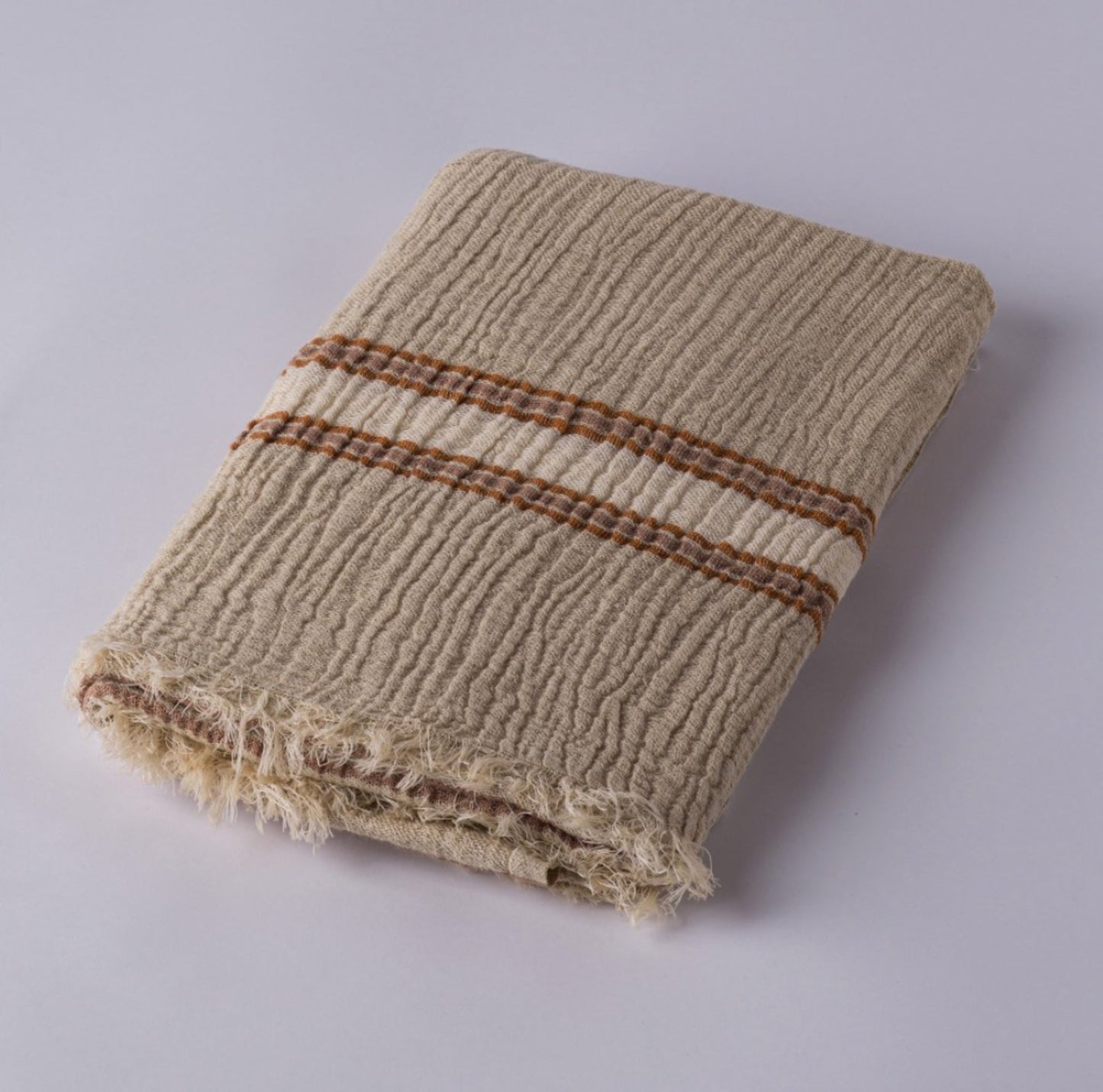 Hand loomed Muslin Linen Beach Towel