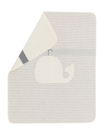 JUWEL Baby Blanket "Whale/Stripes"