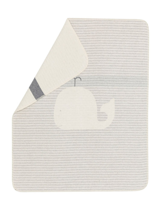 JUWEL Baby Blanket "Whale/Stripes"