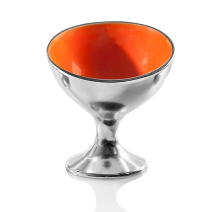 Enamel Pedestal Ice Cream & Snack Bowl – 4.5"
