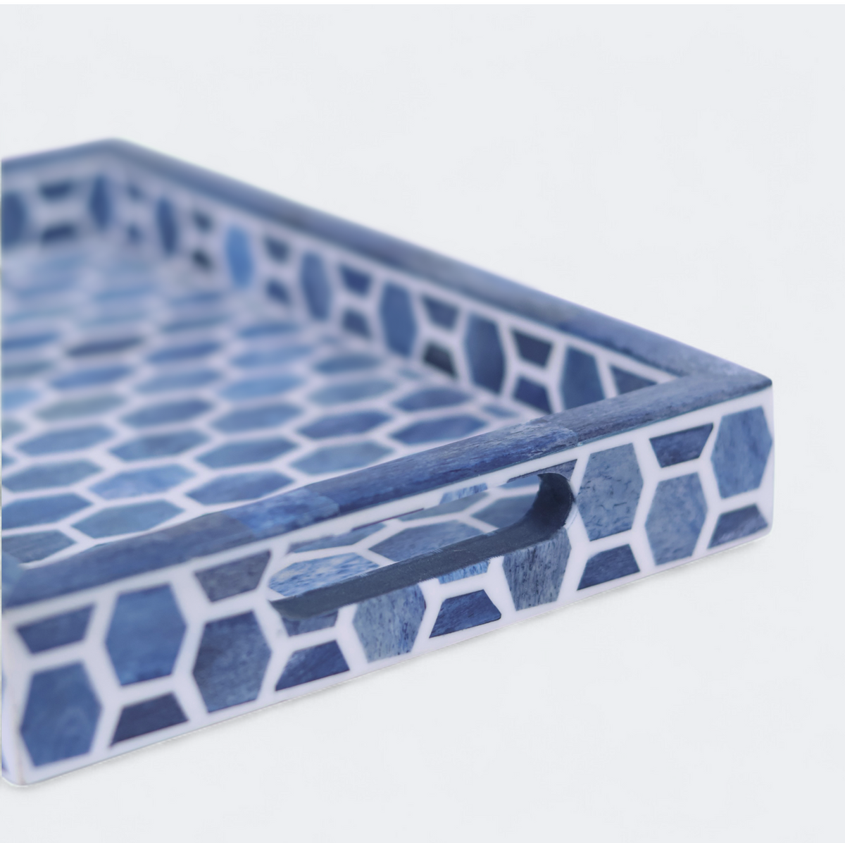 Gramercy Bone Inlay Tray & Coasters Gift Box Set