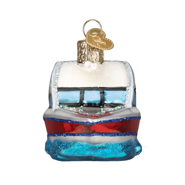 Ski Boat Christmas Ornament