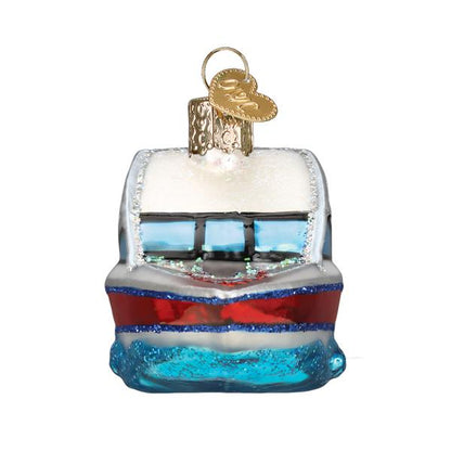 Ski Boat Christmas Ornament