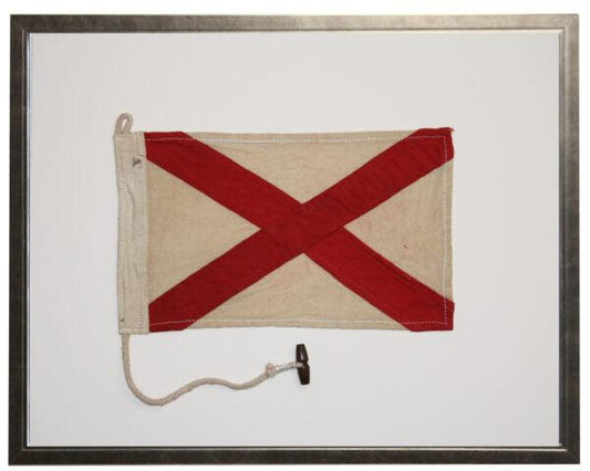 a piece of cloth with a red cross on it