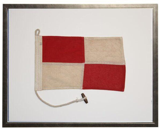 a picture of a red and white piece of cloth