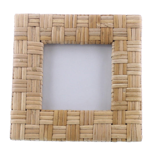 square rattan picture frame