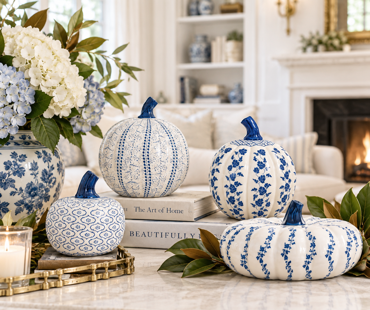 Small Porcelain Pumpkin